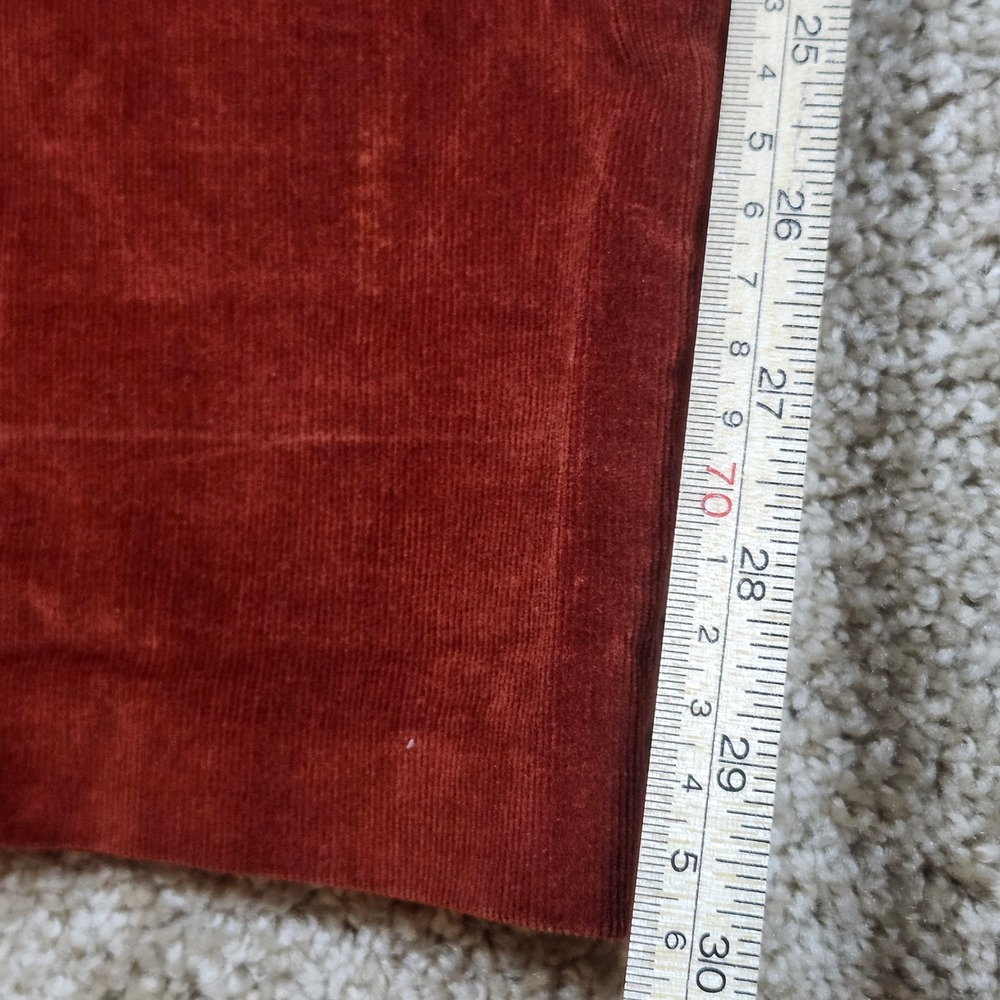J. McLaughlin Pants Corduroy Rust Orange Cotton Blend Classic Preppy Size‎ 8 - Picture 9 of 12